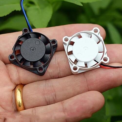Micro Mini Brushless Fan DC5V Mute High Air Volume Heat Sink 2507 DC 5V-9V 20500RPM Black White Small Cooling Fan 25*25mm
