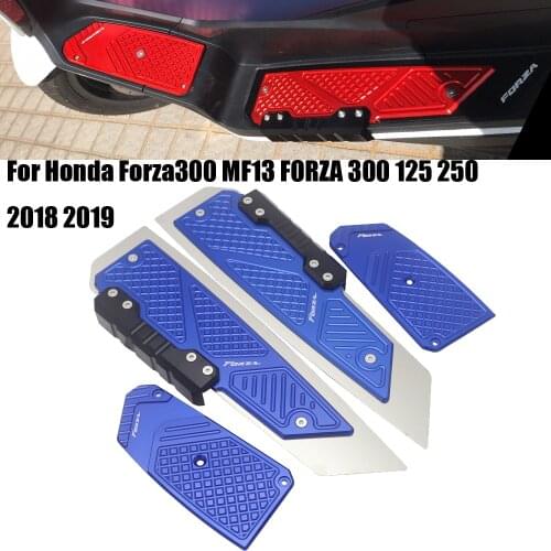 Motorcycle Modified CNC Footrest Footpad Pedal Plate Parts For Honda Forza300 MF13 FORZA 300 125 250 2018 2019 Accessories