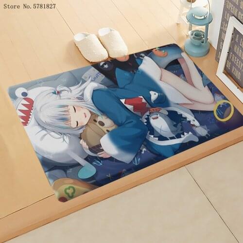 Cartoon Anime Small Door Mat Colorful Sign Doormat Home Textile Custom Carpet Kitchen Doorway Floor Rug For Bedroom Mat Decor