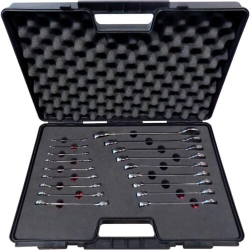 Brio Hand Tool Wrench Set Combination Ratchet Set 6-27 Chrome Vanadium Offset Made in Europe High Quality Car Repair Tools