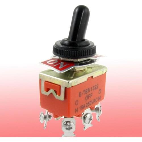 Cheap Toggle Switches Rubber Cover Cap 2P2T Best Switching Lights Motors