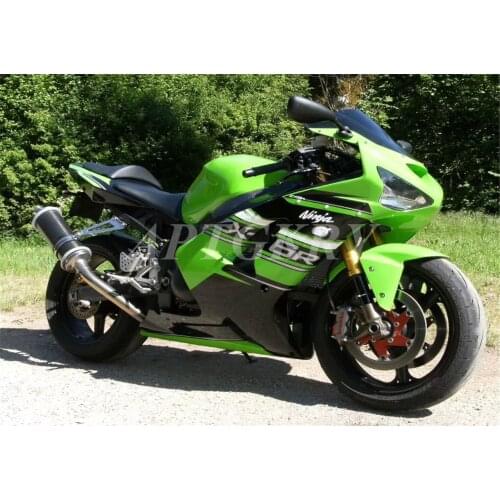 New ABS Motorcycle Fairing kit Fit For Kawasaki Ninja ZX6R 636 ZX-6R 2003 2004 03 04 Bodywork Set Custom Black Green Cool