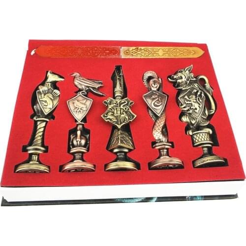 New harried Metal Badge Seal Keychain Necklace pendant potter Set Collection for kids adult Birthday Gift Toys