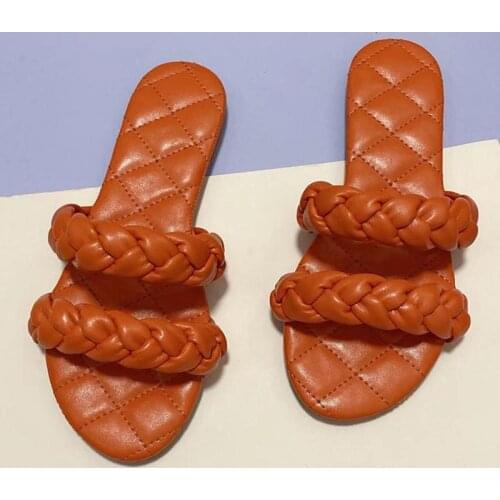 New Summer Women Sandals Vintage Sandals For Women Weave Woman Shoes Slippers Flat Sandals Women Open Toe Beach Shoes Woman