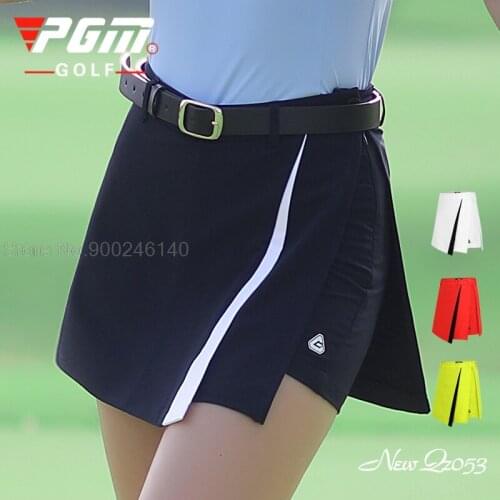 Pgm Golf Apparel Women Short Skirt Female Summer Patckwork Slime Skirts Sports Girl Wear Anti-Exposure Pleated Shorts 4 Colors