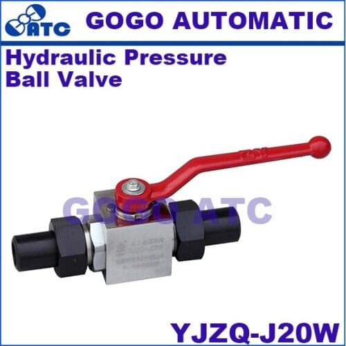 Hydraulic pressure ball valve YJZQ-J20W male thread M36*2 carbon steel high pressure incidental take over and screw nut