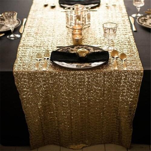 Sequin Modern Table Runners For Wedding Decoration Sequin Christmas Birthday Baby Shower Party Home Tea Table Runner Table Cover