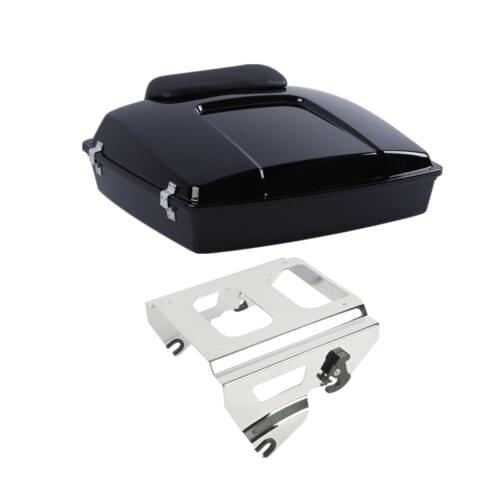 Motorcycle 5.5" Razor Trunk Solo Mount Rack For Harley Tour Pack Touring Street Glide Road Glide Road King 2009-2013