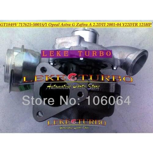 Free Ship GT1849V 717625-5001S 717625 Turbo Turbocharger For OPEL VAUXHALL Astra G Zafira A 2002- 2.2LD Y22DTR EURO3 2.2L 125HP