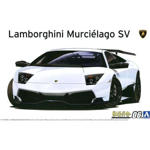 1/24 AOSHIMA plastic assembly car model toy Lamborghini LP670-4 SV adult collection DIY assembly model kit #05901