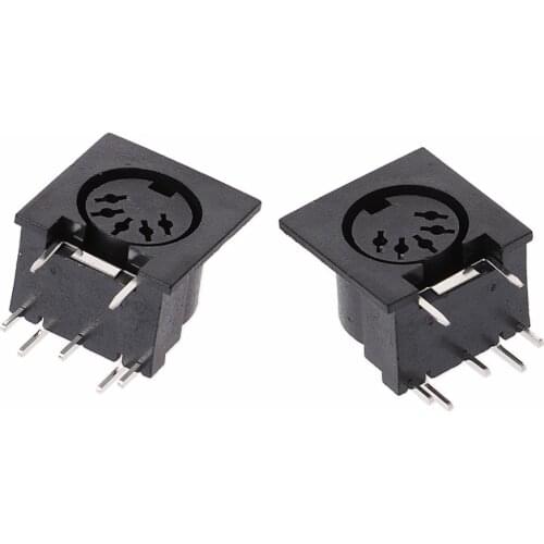 10Pcs/Set PCB Panel Mount Female Connector DIN5 DIN 5-Pin Jack DS-5-01 MIDI