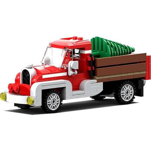 2021 New Winter Village Old Truck Compatible Building Blocks MOC-17099 Technical Blocks Gifts for Toy Christmas Gift Kid Toys