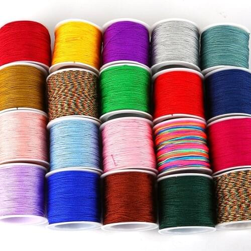 40m/lot 0.8mm Cotton Cord Nylon Cord Thread String DIY Beading Braided Bracelet Jewelry Making