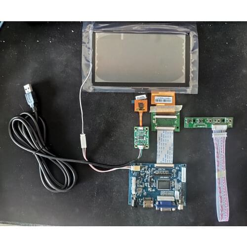 6.5 inch LCD HDMI 800*480 wiht USB Touch Screen Sensor Digitizer Display Kit 155*88mm For DIY CARPC