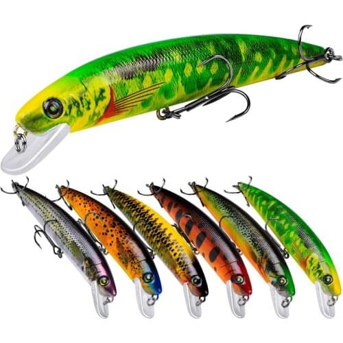 6 Color New Floating Water Mino Lure Carp Perch Sea Fishing Bass Mandarin Fish Fake Bait 14cm 19g Luya Laser Bionic Fishing Bait