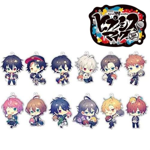 Anime Hypnosis Microphone Yamada Ichiro SAMATOKI AOHITSUGI Bags Pendant Keychain Acrylic Keyring Cosplay Q Version Gifts Toys