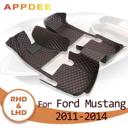 APPDEE Car floor mats for Ford Mustang 2011 2012 2013 2014 Custom auto foot Pads automobile carpet cover