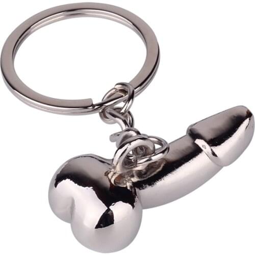 Car key chain Male sex organ key chain Metal motorcycle car Key ring for Benz scania BMW trd alfa romeo niva ford focus