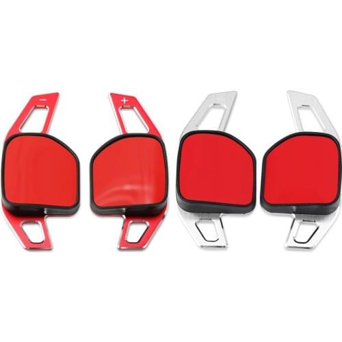 Car Steering Wheel DSG Paddle Extension Shifters Shift Sticker Decoration For Audi A3 S3 A4 S4 A5 A6 S6 A8 R8 Q5 Q7 RS7
