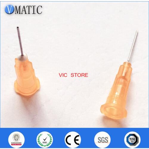 Free Shipping 100Pcs 25G Dispenser Needle Tips 0.5'' Dispensing Syringe Needle 1/2 Inch