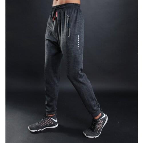 Autumn winter Men Sweatpant Zipper Pocket Drawstring Loose Long Sport Pant Casual Jogger Running Fitness Workout Pant Sportswear