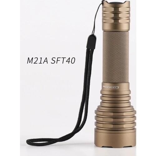 Convoy M21A with luminus SFT40,copper DTP board and ar-coated inside, Temperature protection,21700 flashlight,torch light