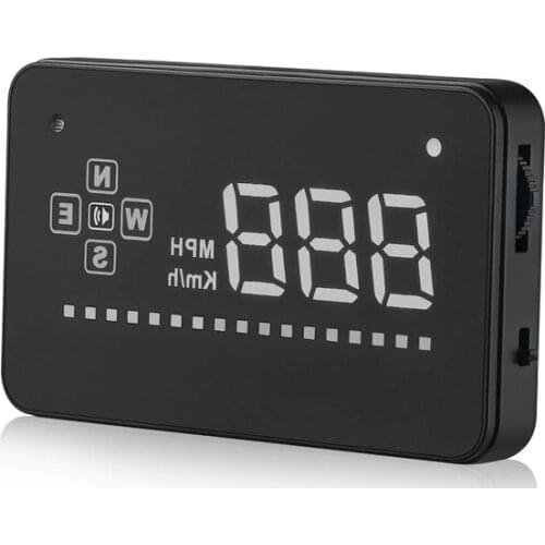 A2 GPS HUD Display Car Head Up Display Satellites Speed Compass KMH/MPH, GPS Speedometer Car Windshield Project for all Vehicles