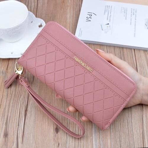 Long Womens Wallet Zipper Large Capacity Coin Purse Credit Card Holder Wallets Female PU Leather Clutch Money Bag Wallet
