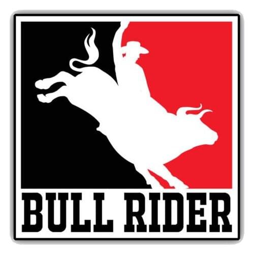 Fuuny Cute Bull Rider PBR Rodeo KK Motorcycle Sticker Cover Scratches Car Sticker Pvc 13cm X 13 Cm