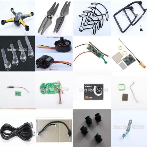 Hubsan X4 PRO H109S spare parts propeller blade guard Landing gear body shell motor ESC receiver GPS module camera charger