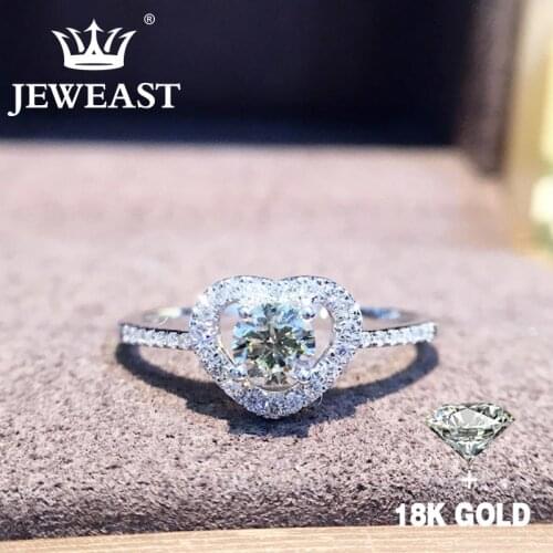 Natural Diamond 18K Gold Pure Gold Ring Beautiful Gemstone Ring Good Upscale Trendy Classic Party Fine Jewelry Hot Sell New 2020