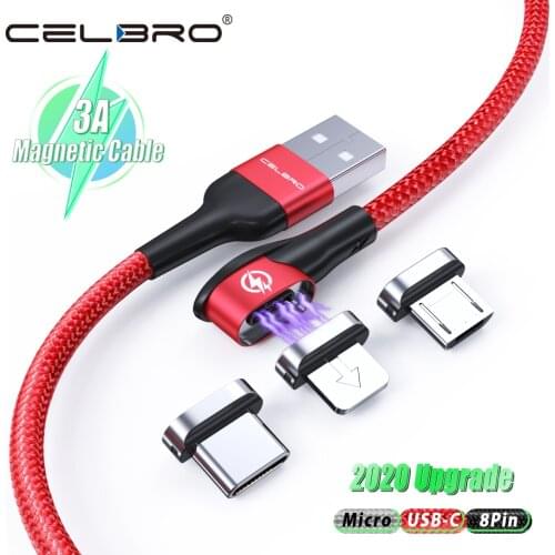 Magnetic Micro USB Cable Type C 90 Degree USB C Cable For Samsung Xiaomi Huawei Realme Magnetic Charger Fast Charging Data Cord