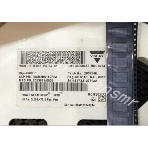 Home furnishings20PCS WSR2R0100FEA WSR-2 0.01R 2W 1% 75PPM 4527 The current sensing resistor