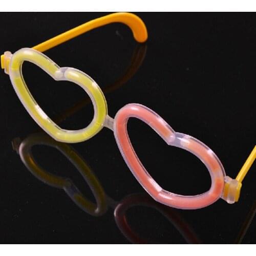 2018 New Led Clothes Stick Glasses Light Heart Shaped Christmas Decoration Celebration Festivity Ceremony Party