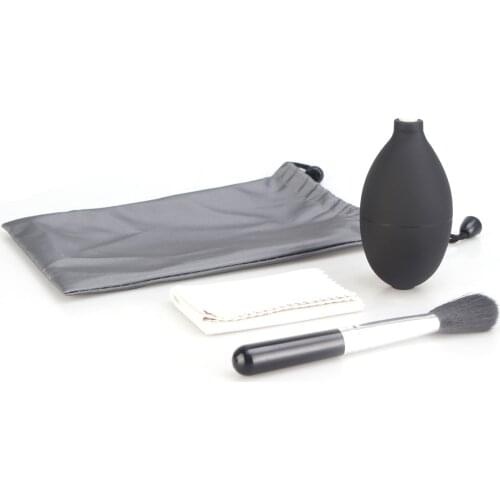 New Lens Cleaning 3-Piece Set Lens Dust Blower + Cleaning Cloth + Lens Brush for Camera Lens Clean Telescope LD2058A