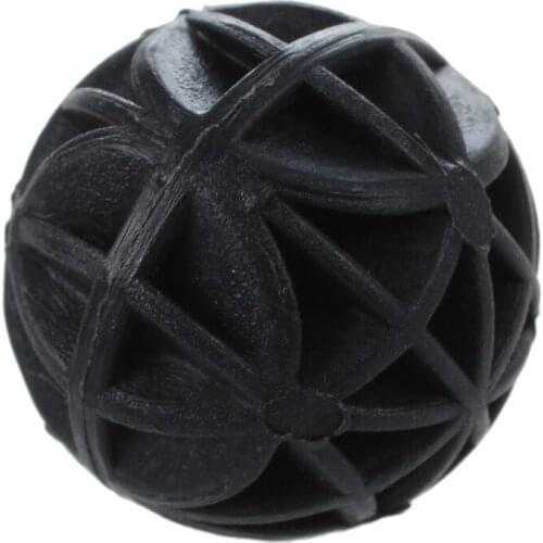 Practical 50 Pcs 18mm Diameter Black Bio Balls for Aquarium Pond Filter