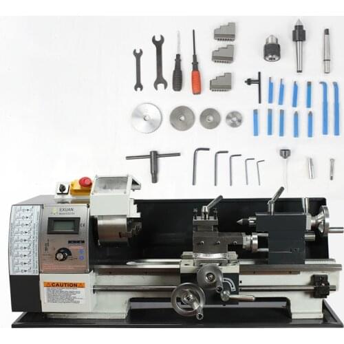 EX210V teaching lathe/metal teaching lathe/low noise brushless motor lathe/high-power three-jaw chuck household lathe