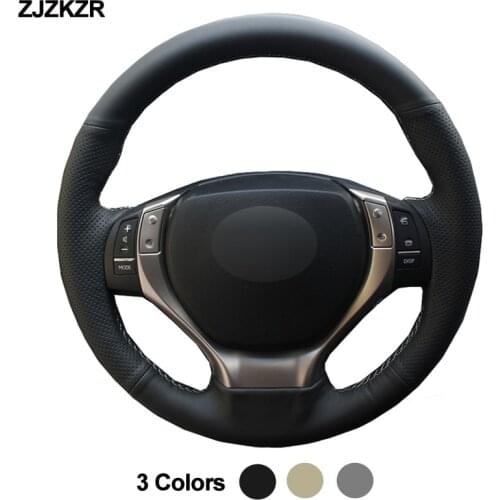 Hand Sew Car Steering-Wheel Cover Braid Wrap For Lexus ES250 ES300h ES350 GS250 GS300h GS350 GS450h RX270 RX350 Auto Accessories