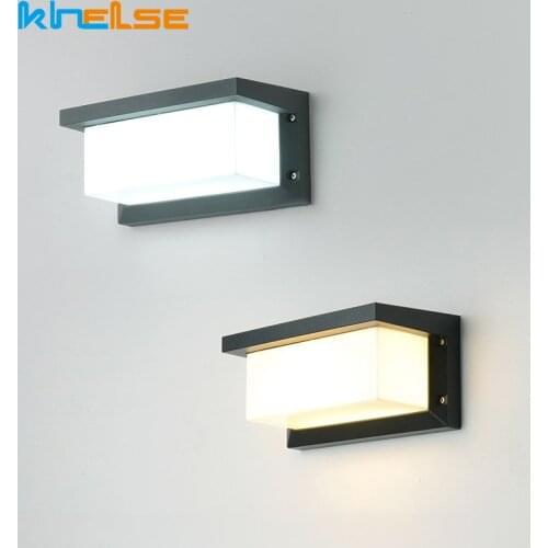 Modern Outdoor IP66 Waterproof Wall Lamp Radar Motion Sensor LED Lighting Fixture Garden Aisle Balcony Courtyard Wall Light