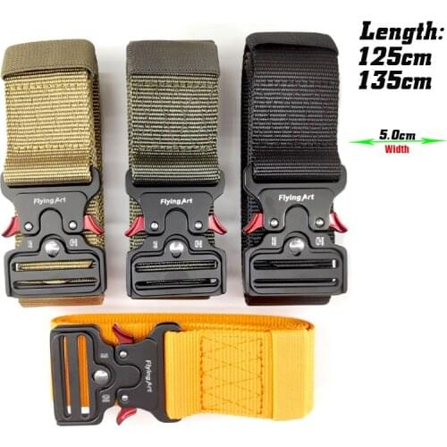 Tactical Belt Military High Quality Alloy Buckle Nylon Belt Army Men Cinto Police Outdoor Battle Training Pants Waist Belt Wide