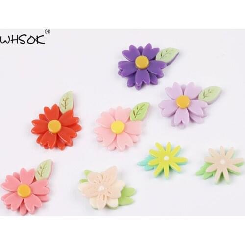 WHSOK 50Pcs Jewelry Accessories/Hand Made/Flower Shape/DIY Making/Charms/Decoration/Earring Part/Jewelry Findings Components