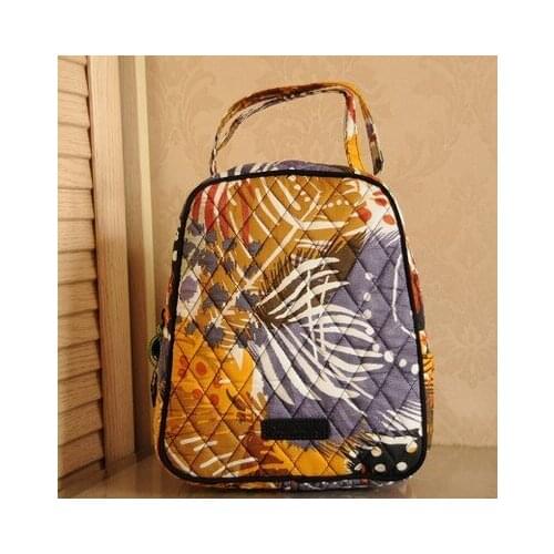 Pure cotton Zipper Lunch Bags For Women Convenient Lunch Box Tote Food Bags