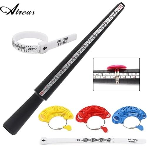 1pcs US/EUR/JPN/HK Jewelry Tools Ring Mandrel Stick Finger Ring Sizer Professional Measuring Size For DIY Jewelry Size Tool Set