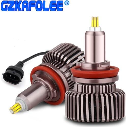 2PCS Car H11 Led Canbus H8 H9 H7 H1 HB3 9005 HB4 9006 9012 Auto Headlights 360 degree Automotive Car headlight bulb Fog Lights