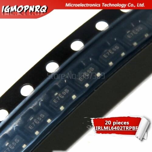20pcs IRLML6402TRPBF IRLML6402 SOT23 IRLML6402TR MOSFET new original