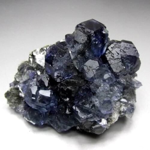 300g Blue Fluorite Cluster on Matrix - crystals and stones healing Mineral specimen Home Decor feng shui decoration