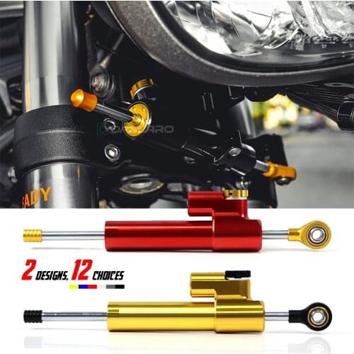 8 Colors Motorcycle Aluminum Steering Damper Tank Slapper Stabilizer Damping Rod Speed Wobble Absorber for Honda Suzuki Yamaha