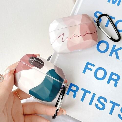 Abstract Shockproof Earphone Case For AirPods 2 Pro Contrast Color Soft Headset Charging Box Protective Cover For Air Pods 3 1