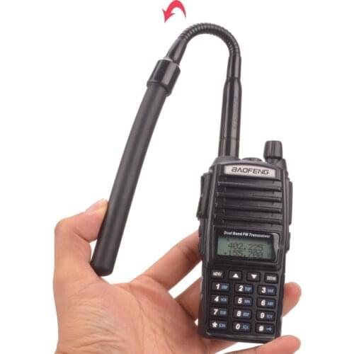 Walkie talkie antenna Dual Band VHF/UHF SMA-Female handheld Antenna Goose Tube Tactical CS Antenna for Baofeng radio UV-5R UV-82