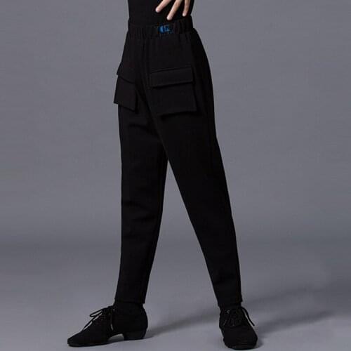 Professional Boy Latin Dance Practice Pants Ballroom Samba Waltz Dance Competition Pants Stage Performance Outfit S-XXXL DWY2868
